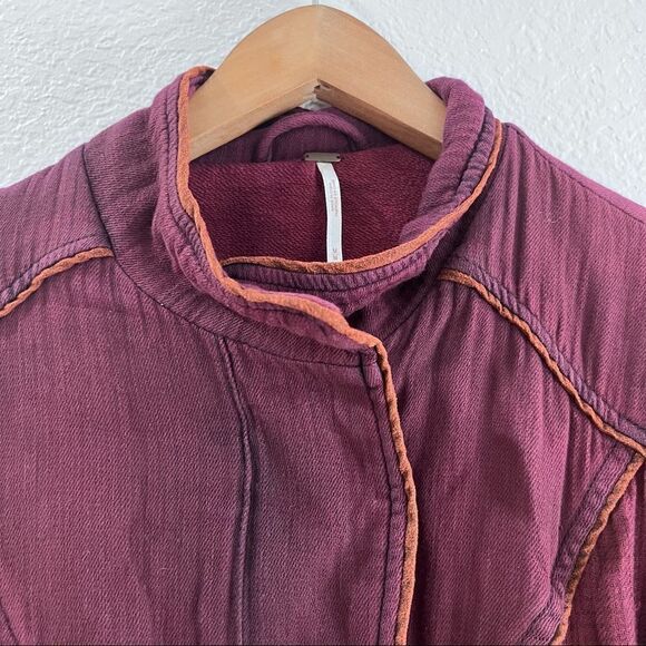 Free People Maroon Jacket  - Picture 4 of 10